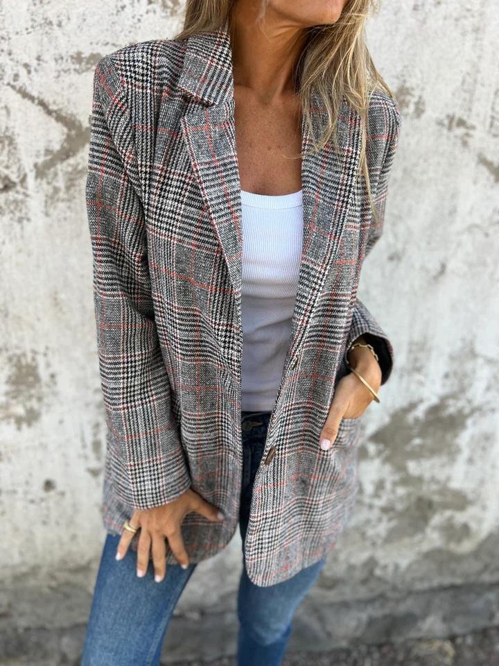 Violet | Blazer a quadri elegante per donne