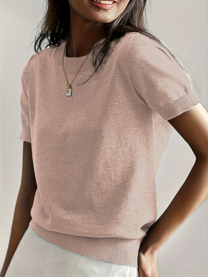 Cristiana | Maglione casual con scollo rotondo