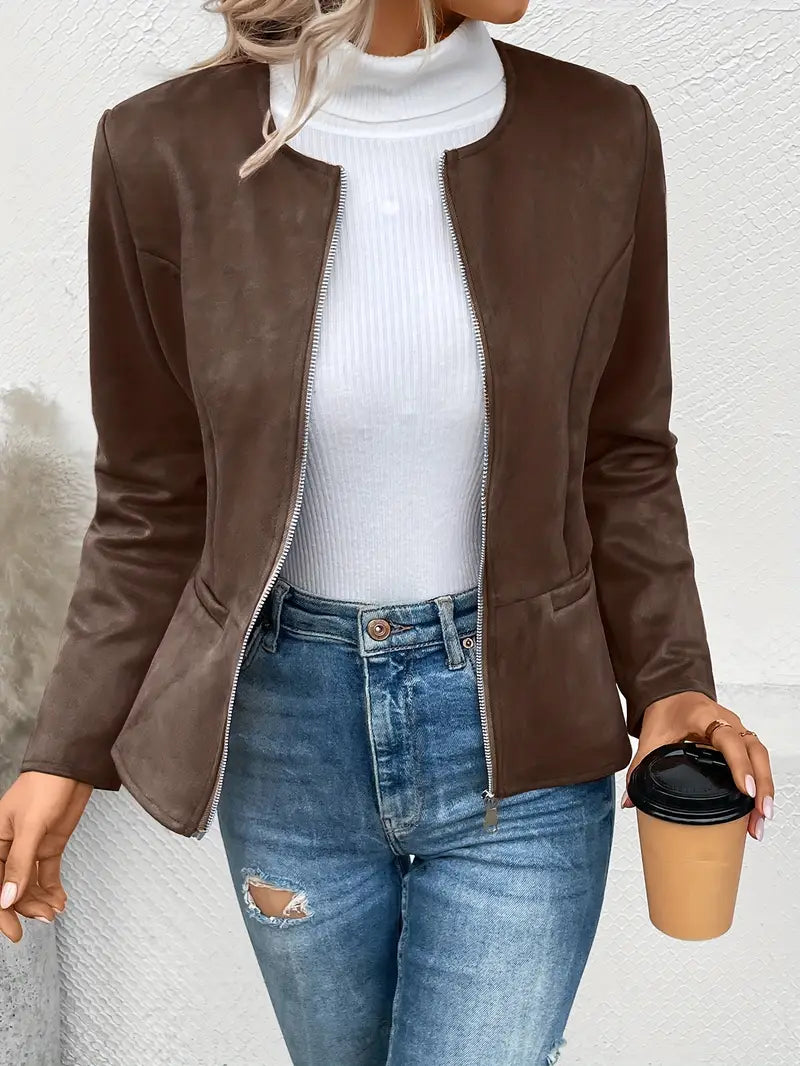 Maxima | Giacca Slim Fit con Zip