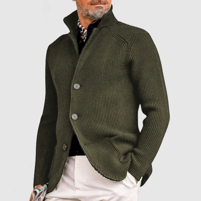 Pietro | Elegante cardigan con revers per uomini