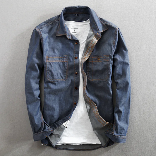 Simon | Camicia Leggera con Tasche Frontali
