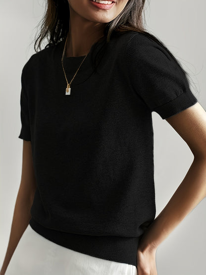Cristiana | Maglione casual con scollo rotondo