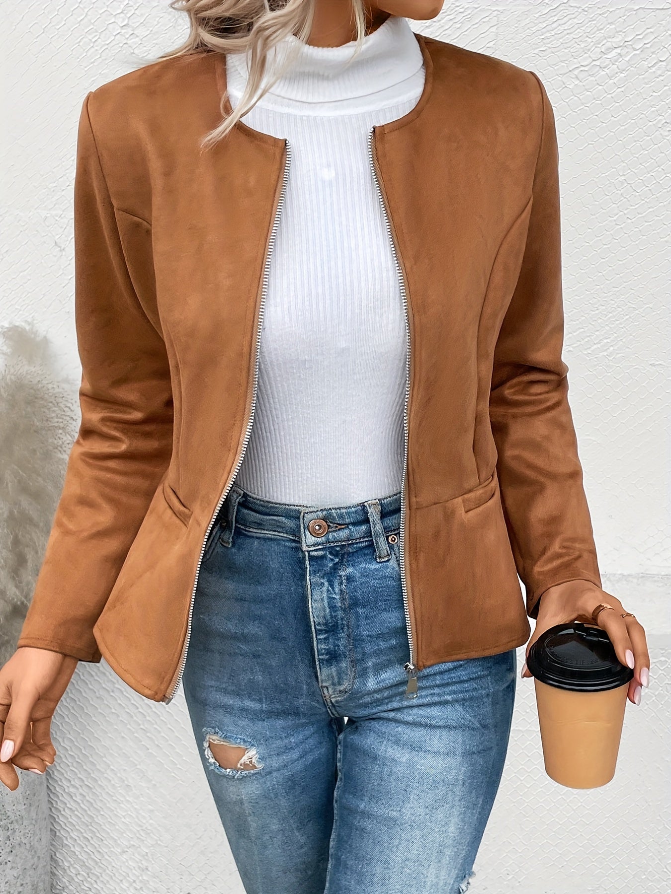 Maxima | Giacca Slim Fit con Zip