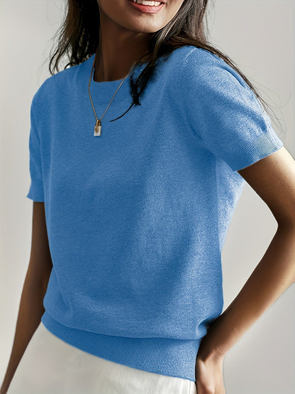 Cristiana | Maglione casual con scollo rotondo
