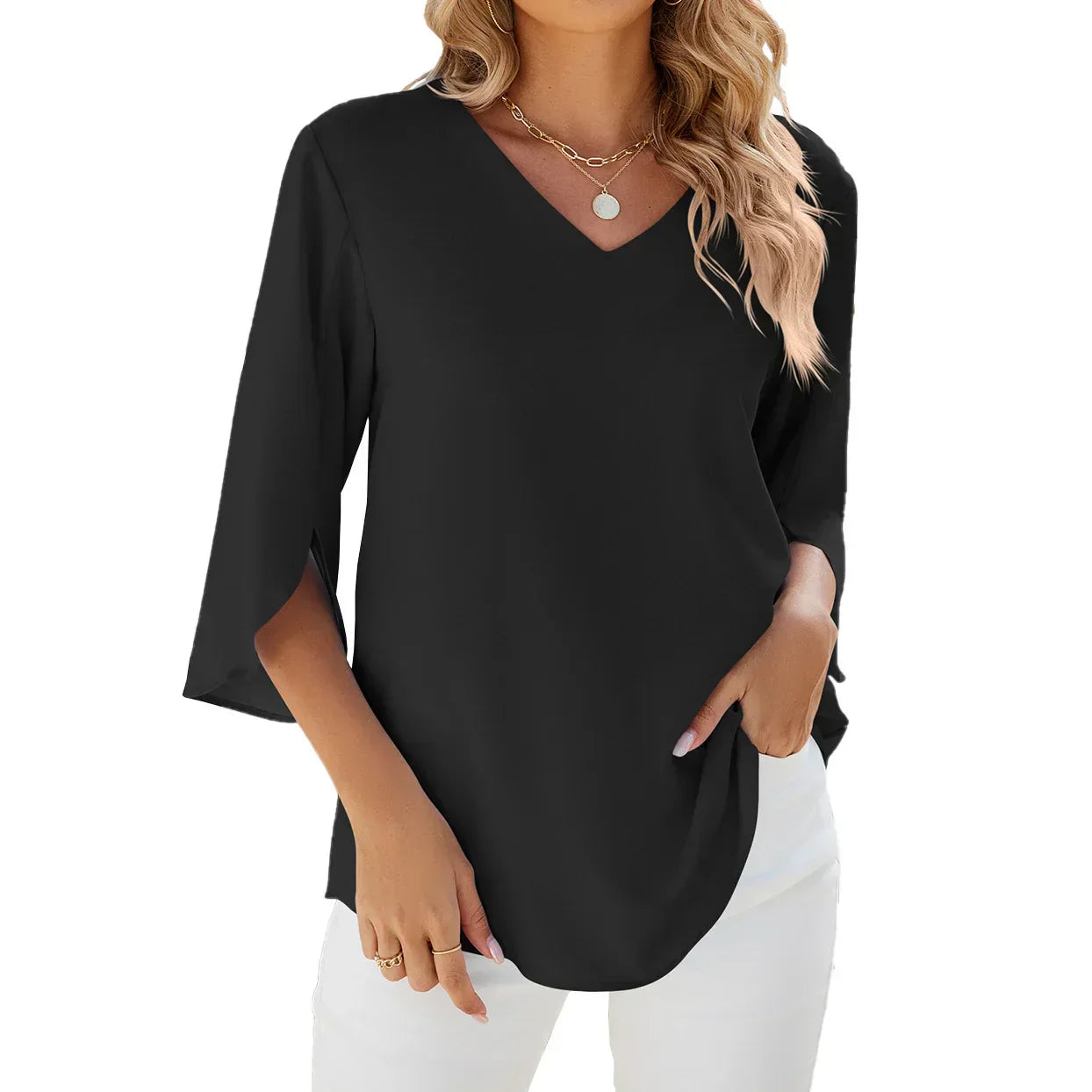 Roberta | Blusa con scollo a V