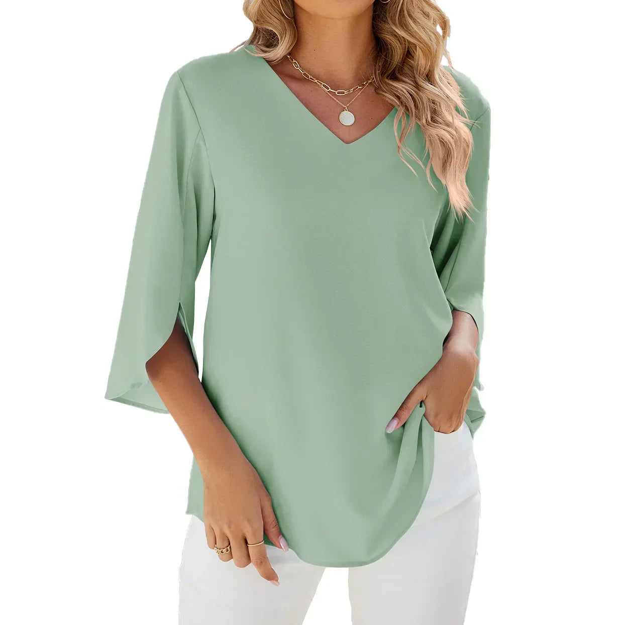 Roberta | Blusa con scollo a V