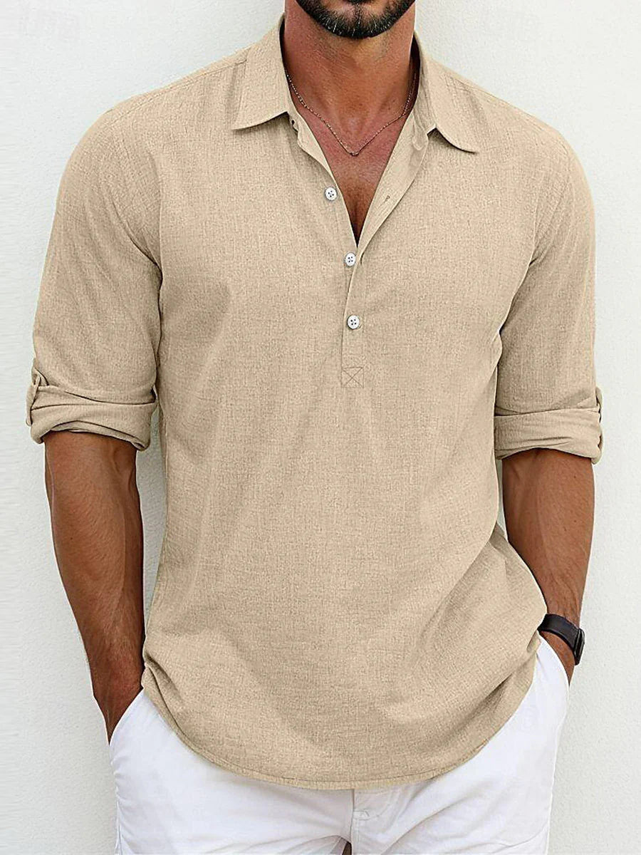 Raffaele | camicia in lino classica 1+1 GRATIS