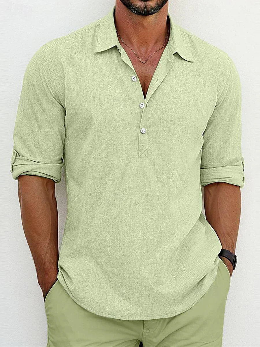 Raffaele | camicia in lino classica 1+1 GRATIS