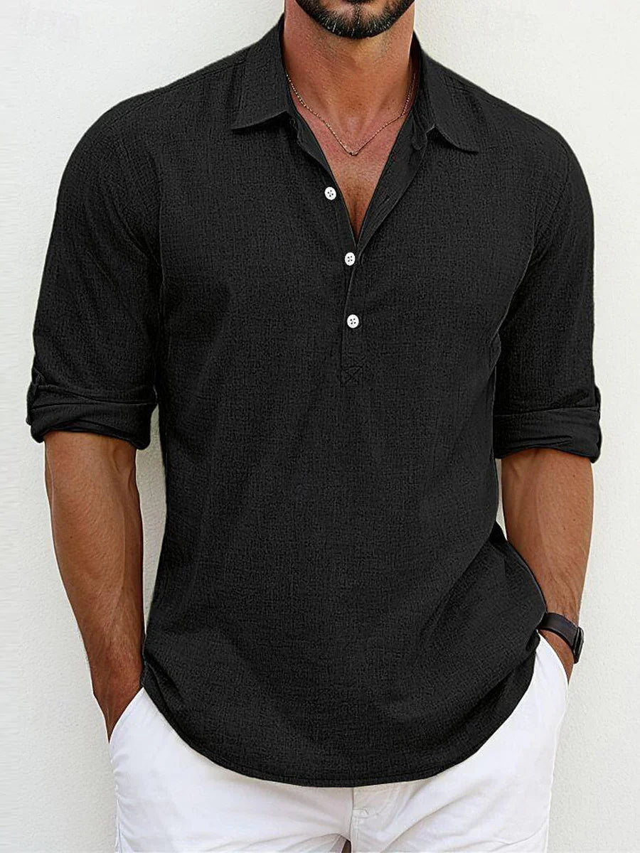 Raffaele | camicia in lino classica 1+1 GRATIS