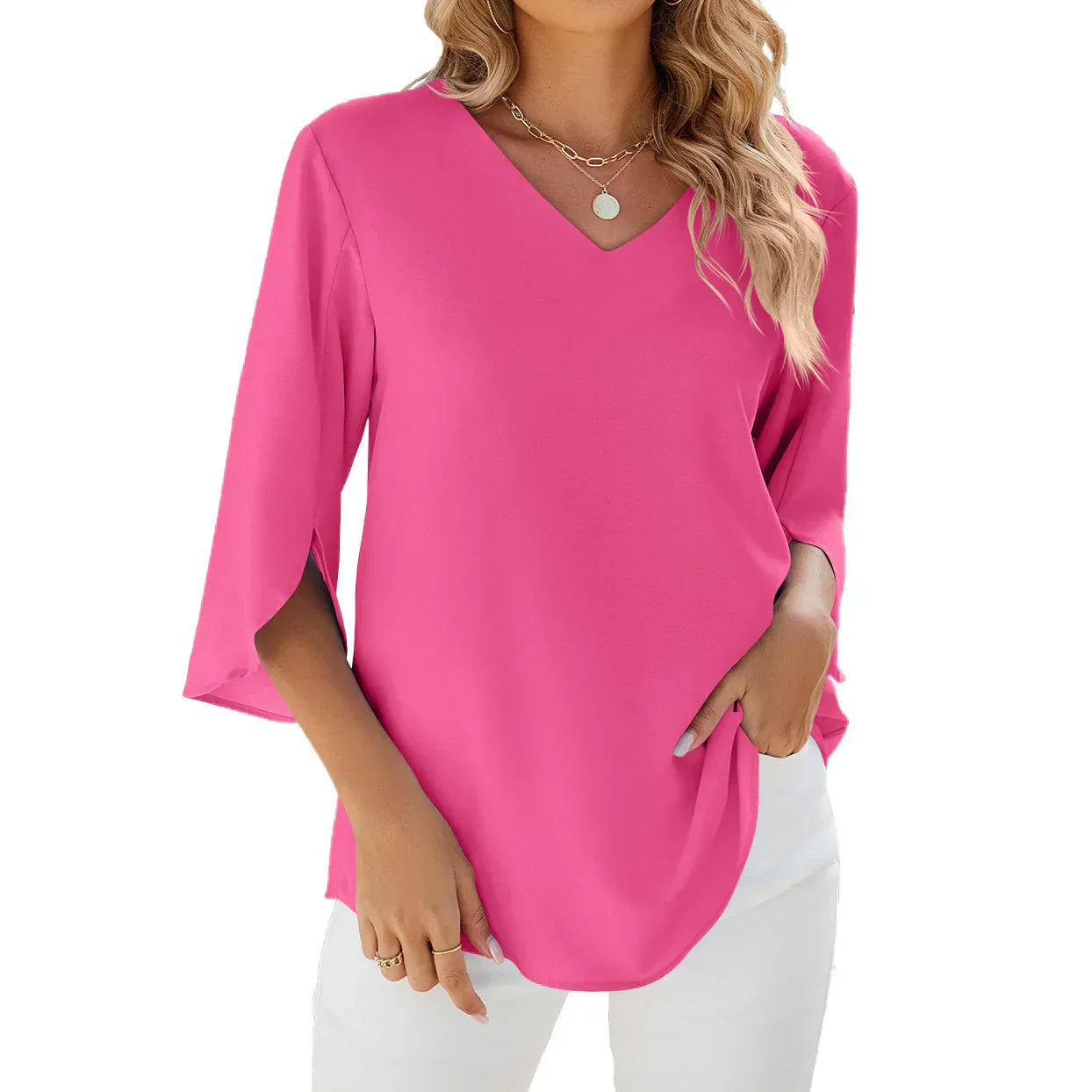 Roberta | Blusa con scollo a V