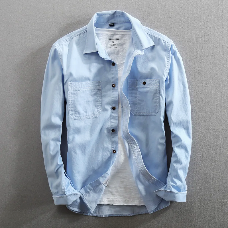 Simon | Camicia Leggera con Tasche Frontali