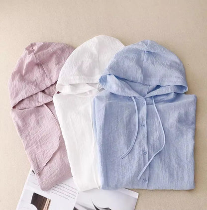 Isabella | Blusa con cappuccio leggera