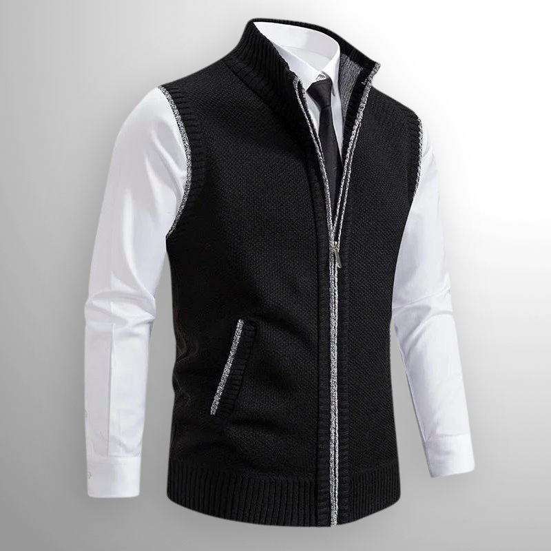 Nicola | Gilet in Maglia con Zip Completa