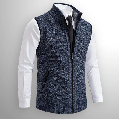Nicola | Gilet in Maglia con Zip Completa