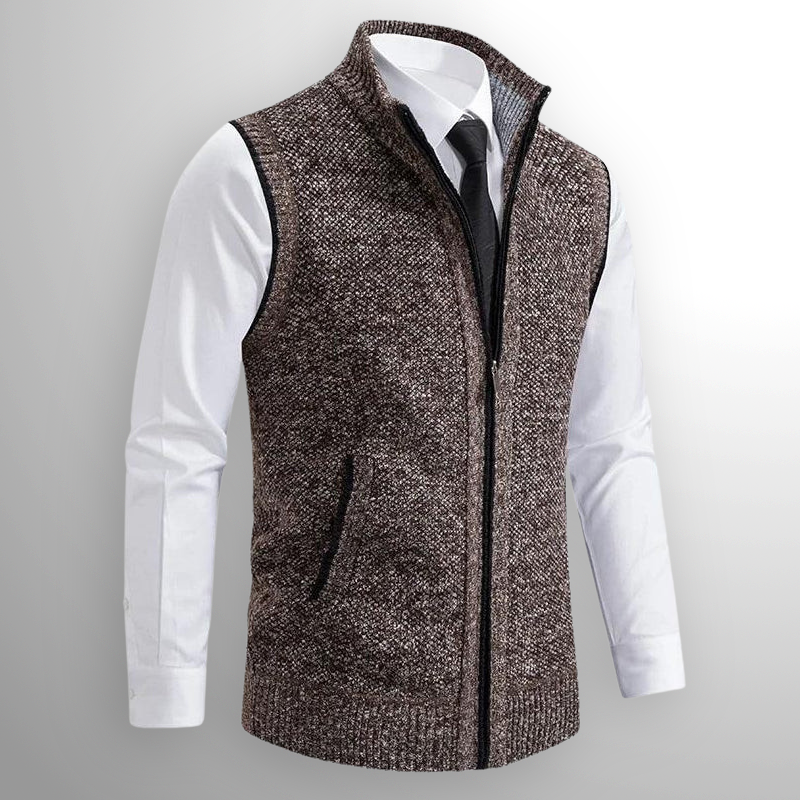 Nicola | Gilet in Maglia con Zip Completa