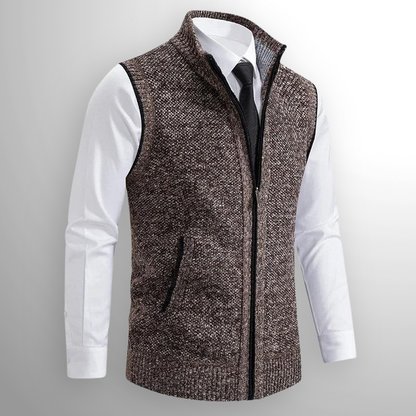 Nicola | Gilet in Maglia con Zip Completa