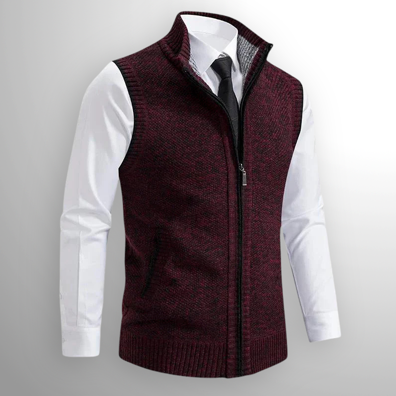 Nicola | Gilet in Maglia con Zip Completa